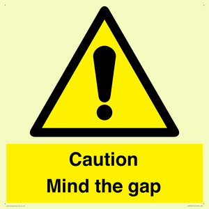 Caution Mind the gap